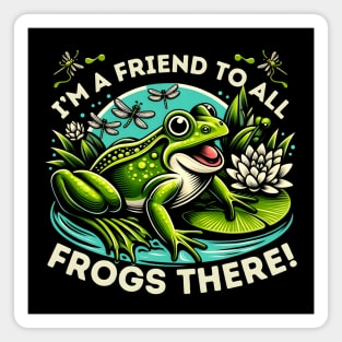 Friendly Frog Makes a Splash Magnet